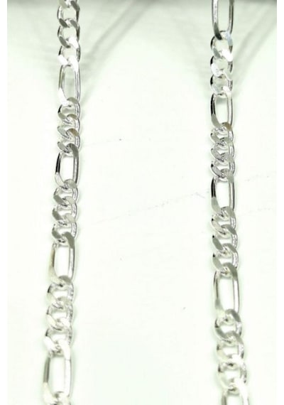 Silver Unisex Figaro 3 Mm Gümüş Kolye Zincir Omr7637