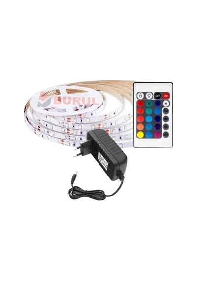 Renk Pil İle Çalışan Şerit Led 2 Metre Pilli Şerit Led Pil Dahil Çok Renkli