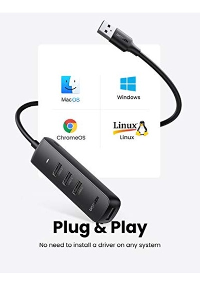 Seri 4-port Hub Uzay Grisi