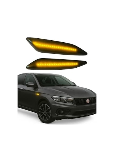 Düz Ledli Çamurluk Sinyali Takımı, Fiat Egea Sağ Sol