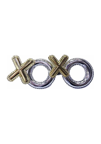 Ers Xoxo Yazılı Yılbaşı Partisi Gözlüğü Gümüş Renk