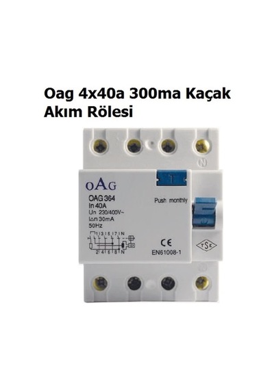 4x40a 300ma Kaçak Akım Rölesi