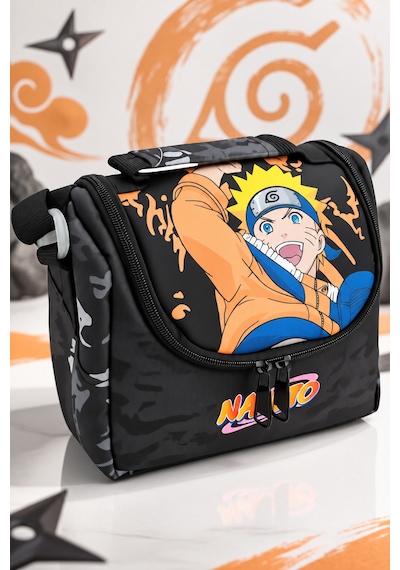 Naruto Termoslu Beslenme Çantası Çocuk Okul Yemek Çantası Günlük Kullanım 24x22x10 Cm Çok Renkli
