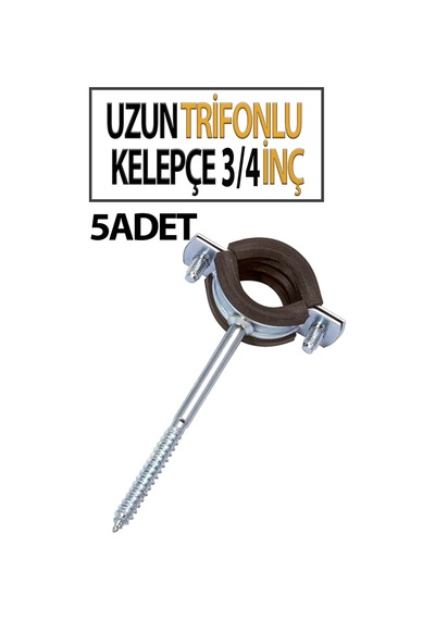 3/4 İnç Trifonlu Kelepçe Uzun 5 Li Paket