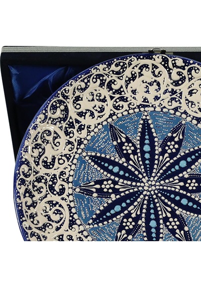 E38 El İşçiliği Çini Tabak 25 Cm - 6292