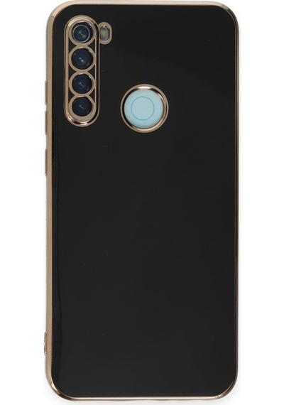 Redmi Note 8 Kılıf Şık Ve Parlak Silikon Kapak Ryc/volet Siyah