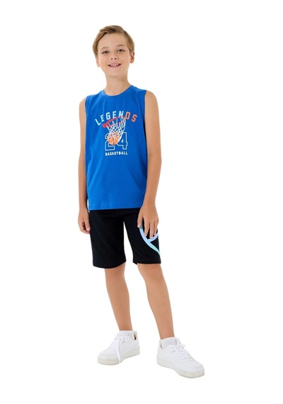 Roly Poly Rolypoly Rp3761-c Erkek Çocuk Yazlık Bermuda Takım Cobalt