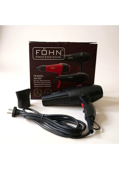 Föhn Pofessional 2500 Watt Profesyonel Çift Sarmalı Motor Saç Kurutma Ve Fön Makinesi