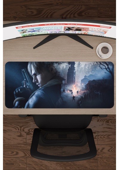 Resident Evil Kaymaz Dikişli Kauçuk Oyuncu Mousepad V1 - 70x30 Xl Gaming Mouse Pad Fare Altlığı