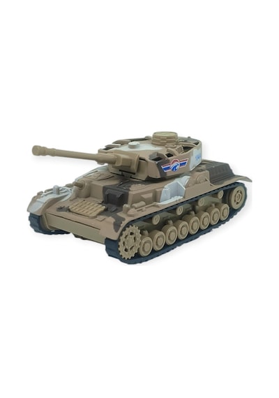 Kamuflajlı Askeri Tank Oyuncak - Gerçekçi Detaylı Model Savaş Tankı - Kahverengi