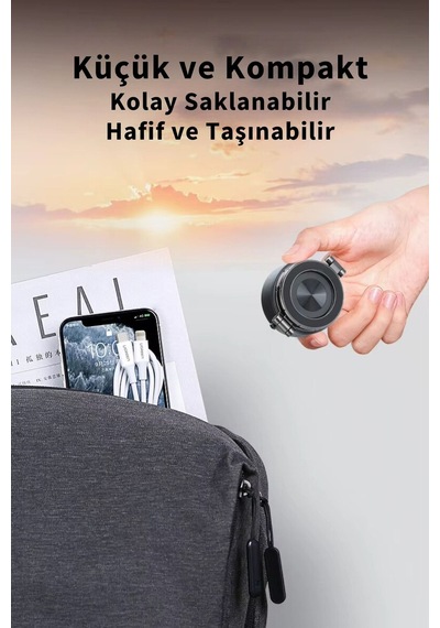 Wearfitpro Güçlü Mıknatıslı 360 Derece Dönebilen Ev Araba Her Alana Uyumlu Elektrikli Vantuz Cep Telefon Tutucu Gri