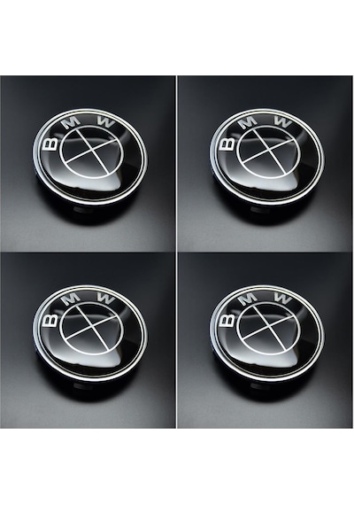 BMW SİYAH JANT GÖBEĞİ 68 mm TAKIM ( 4 ADET )