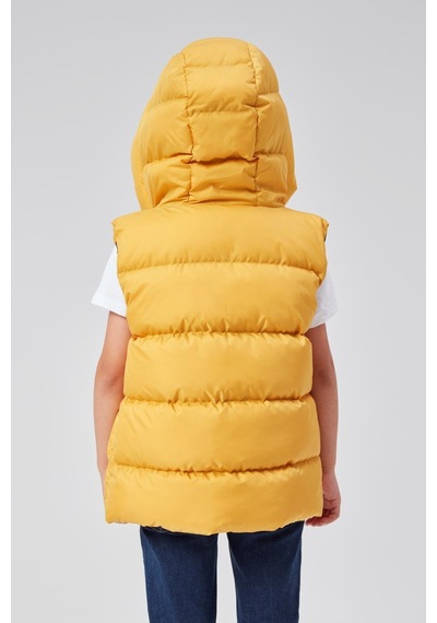 Benitto Kids Kapüşonlu Erkek Çocuk Şişme Yelek 51311 Hardal