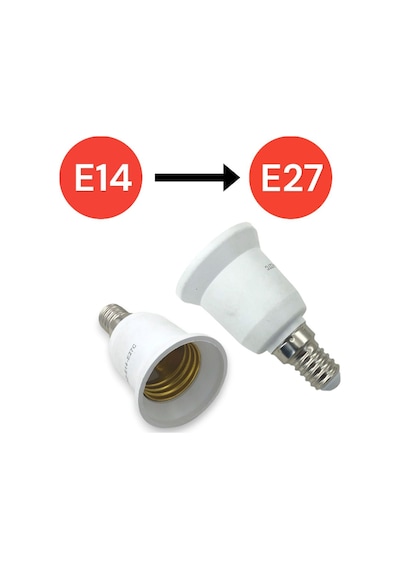 E14 'den E27 'e Dönüştürücü Duy - Pratik Ve Güvenli Çözüm E27 To E14 Duy Dönüştürücü