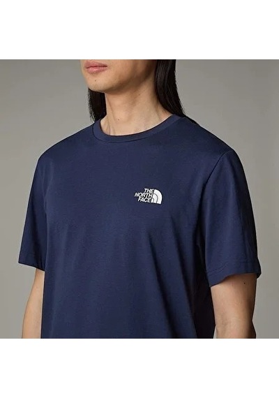 The North Face M Ss Simple Dome Tee Erkek T-shirt Nf0a87ng8k21 Lacivert