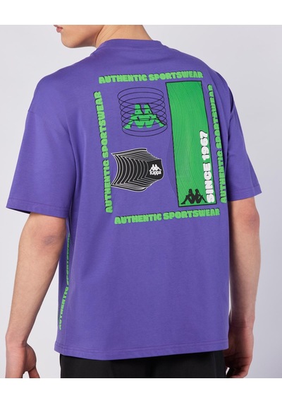 Kappa Bento Tshirt Erkek Mor Regular Tişört