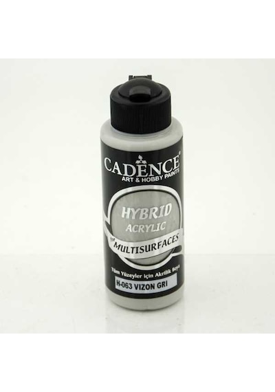 Cadence Hybrid Multisurface Akrilik Boya 120 Ml. H-063 Vizon Gri
