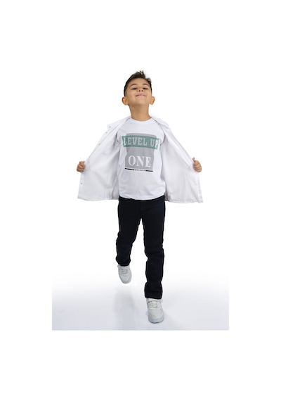 Mnk Baby & Kids Gömlek , Pantolon , T-shirt 3parça Erkek Çocuk Takım Mnk1754 001