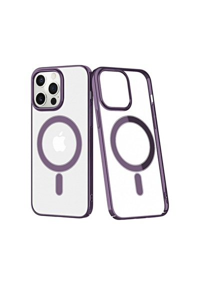 Apple İphone 13 Pro Kılıf Element Magneticsafe Sert Kapak - Derin Mor Diğer