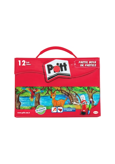 Pritt 12 Renk Çantalı Pastel Boya 1048062 Karışık