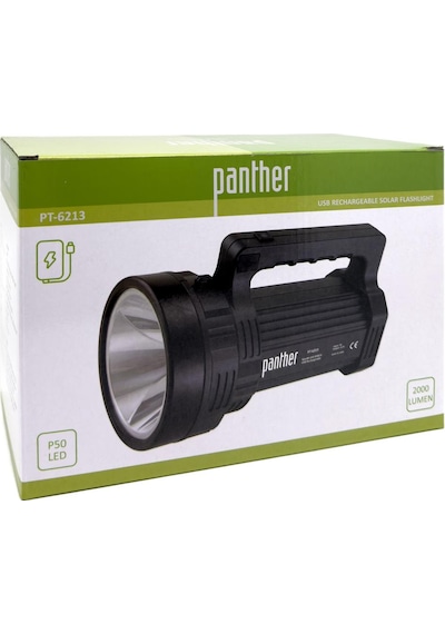 Panther Pt-6213 Usb Şarjlı Solar El Feneri Çok Renkli