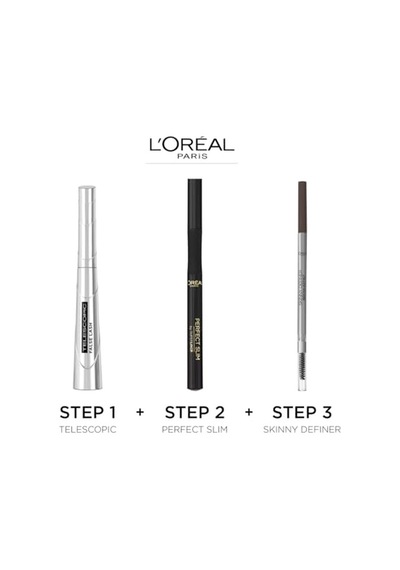L'oréal Paris False Lash Telescopic Fiber Maskara, Siyah, 9 Ml 00