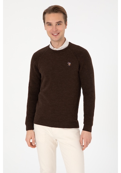 U.s. Polo Assn. Erkek Kahverengi Kazak /triko 50314983-vr029 Kahverengı
