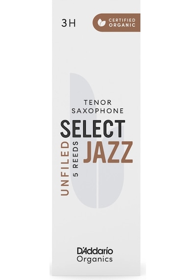 D\'addario Woodwinds Organic Select Jazz Unfiled Tenor Saksafon Kamışı No:3 Hard