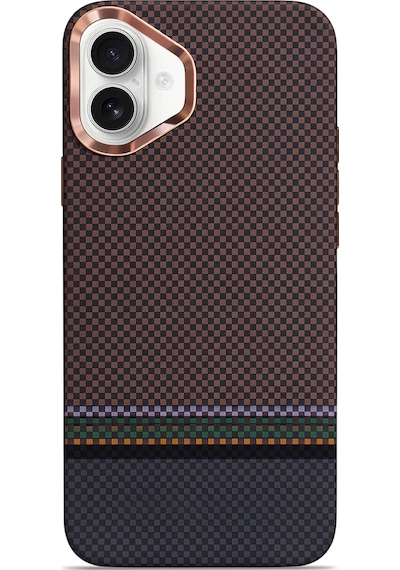 Carbonaır Magforge Elite Heritage Noir Apple Uyumlu iPhone 17 Magsafe Karbon Kılıf Heritage Noir