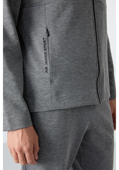 Tommy Life Carlos Gri Melanj Standart Kalıp Erkek Eşofman Takım - 85209 GRİ MELANJ