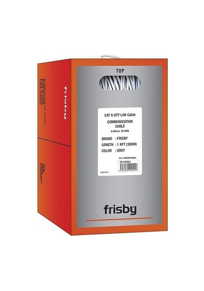 Frisby Cat6 Gri Cca Data Kablo 305m Fr-cat601