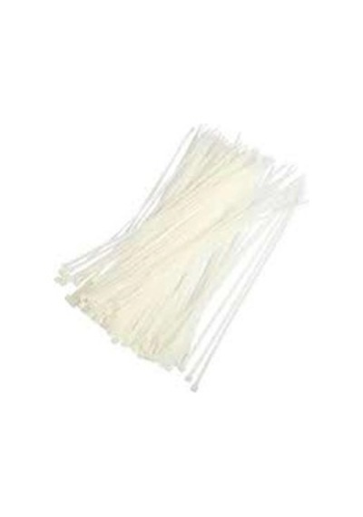 Plastik Çırt Kelepçe 100 Parça Beyaz 3.6x200mm. Bx40 2