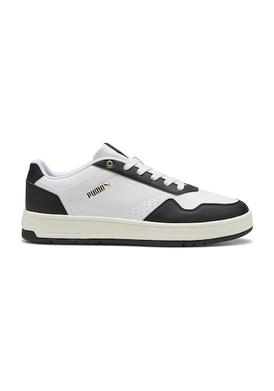 Puma Court Classic Beyaz Erkek Sneaker Beyaz-sıyah Beyaz - Siyah
