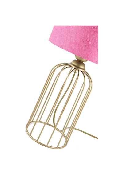 Tema Masa Lambası Eskitme Pembe Şapka