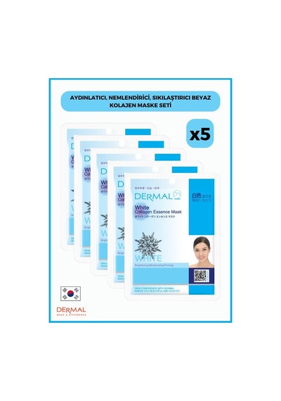Dermal Beyaz Kolajen Maskesi 5 x 23 G