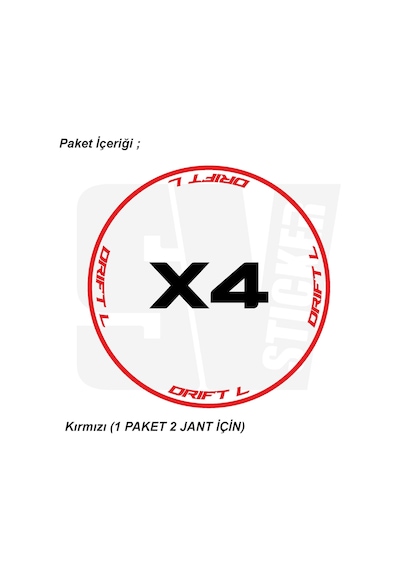 Mondial Drift L 125 Motosiklet Jant Şeridi 32'li Set Sticker Etiket Modeli