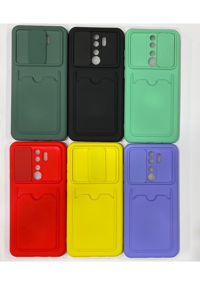 Xiaomi Redmi Note 8 Pro Kartlikli Sürgülü Kamera Korumali Kilif 503674760