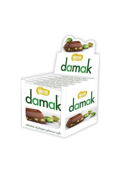 Nestle Damak Antep Fıstıklı Sütlü Kare Çikolata 6 x 60 G