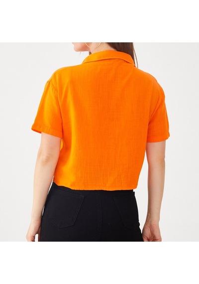 Eylül Moda Kadın Oranj Gömlek Turuncu
