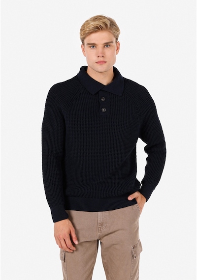 Colin's Colins Regular Fit Polo Yaka Erkek Lacivert Kazak Cl1070028 Q1.v2 Nav Lacivert