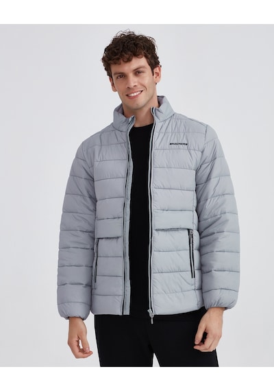 Skechers M Outerwear Padded Jacket Erkek Gri Mont S231242-035 Gri