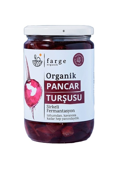 4 Adet Farge Organik Kırmızı Pancar Turşusu 600 G