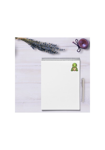53 Adet Turtle Kaplumbağa Sticker Seti - Etiket Seti Scrapbook Bullet Journal Yeşil