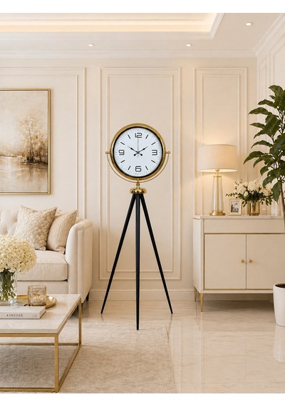 Elegance Gold Tripod Ayaklı Saat