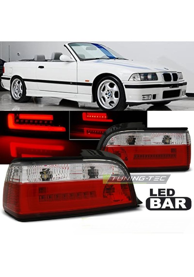 Bmw E36 1992-1998 Cabrio Kırmızı Beyaz Ledli Arka Stop Lambası
