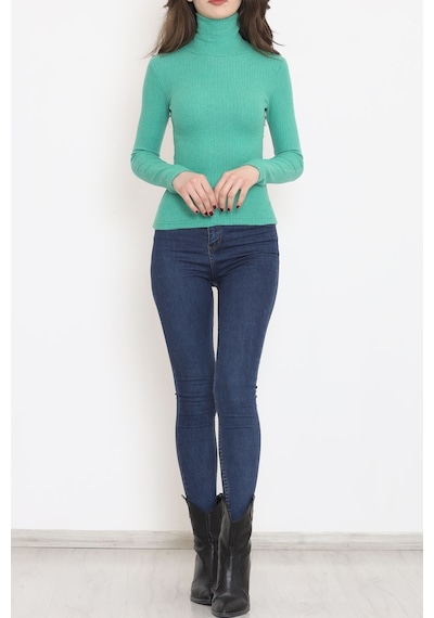 Mokashopin - Balıkçı Yaka Body Yeşil - 8338.1567. 001