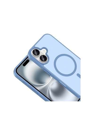 İphone 16 Kılıf Magsafe Kamera Korumalı Mat Parmak İzi Tutmayan Butam Bilişim Baby Blue