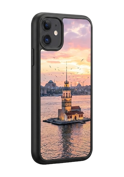 İphone 11 Uyumlu Kızkulesi Desenli Kamera Korumalı Darbelere Dayanıklı Kılıf 1257-kızkulesi-iphone11