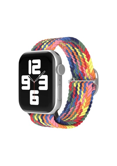 Apple Watch 42mm Kordon - Siyah-kırmızı-sarı