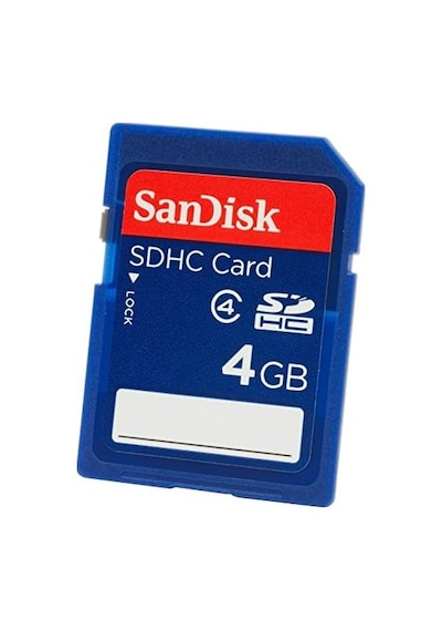 4gb Class 4 Sdhc Flash Memory Card- Sdsdb-004g-b35 Label May Change